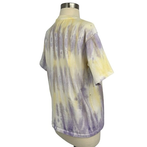Picture Organic Clothing Size S Absalt Tie Dye T Shirt 100% Cotton Purple Yellow - Picture 6 of 11
